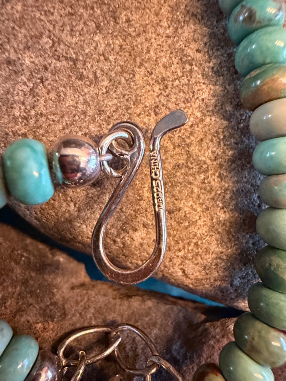 Jay King Turquoise & Sterling Pendant Necklace - (224) - Picture 3 of 7